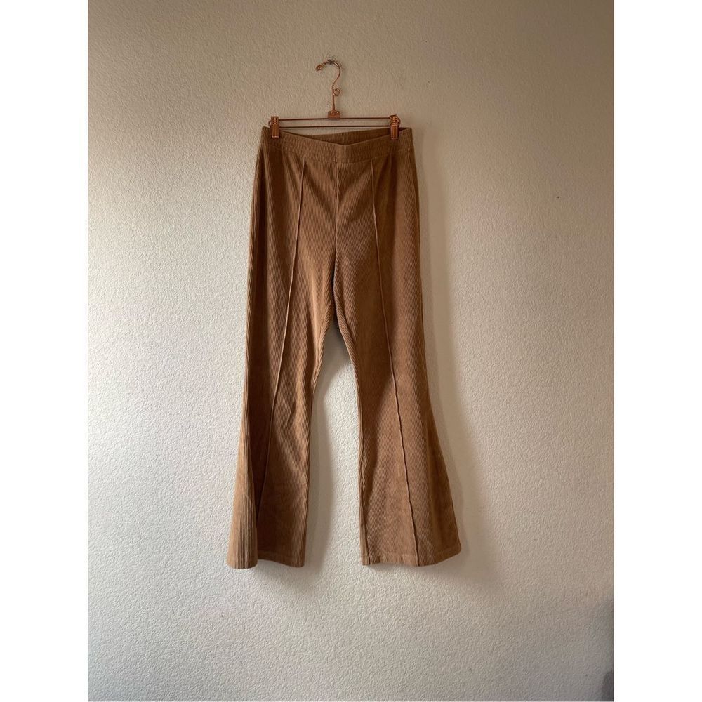 Aerie American eagle womens corduroy ribbed flare leggings medium